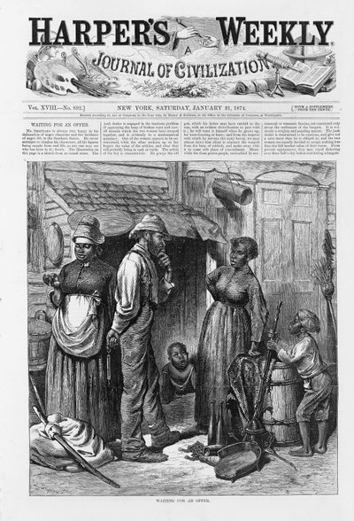 Warten auf ein Angebot, veröffentlicht 1874 von William Ludlow Sheppard
